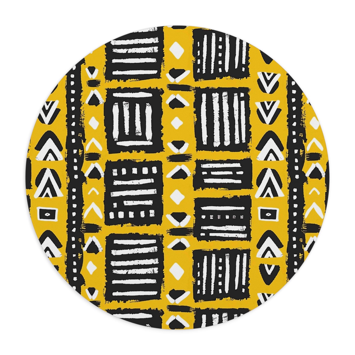 Tribal Vibes Trendy Geometric Mouse Pad - Stylish Desk Accessory for Home or Office