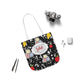 Personalized Black Composition Book Inspired Canvas Tote Bag with Colorful Straps, Cute School Bag, Eco-Friendly Tote, Back to School Shopping Bag, Teacher Gift Idea