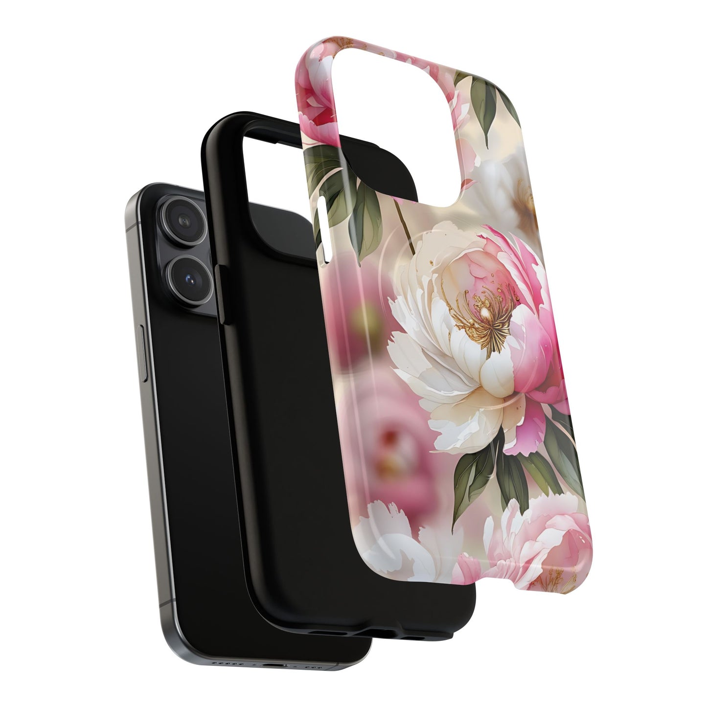 Blooming Petals Tough Magnetic Phone Cases, Elegant Phone Cover, Durable Case for Flower Lovers, Phone Accessories