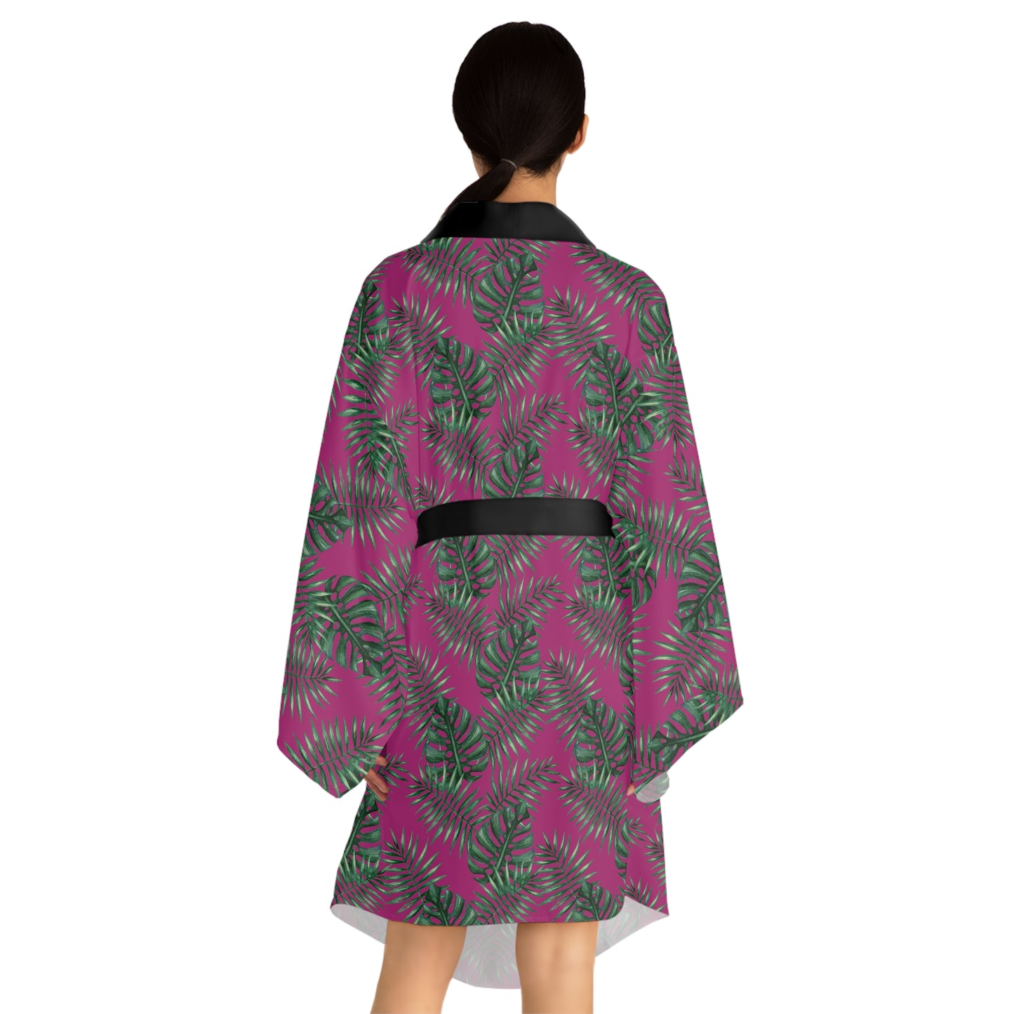 Pink Tropical Bliss Serenity Kimono Robe (AOP)