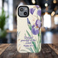 Delight yourself in the Lord Psalm 37:4, Inspirational Gift, iPhone Magnetic Case Scripture, Floral Bible Verse, MagSafe® iPhone® Tough Case, iPhone 14, iPhone 15, iPhone 16, Pro, Pro Max, Plus.
