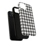 Black and White Gingham Phone Case, Tough Magnetic Cases, Stylish Phone Cover, Gift for Her, Trendy Phone Accessory, Checkered Print