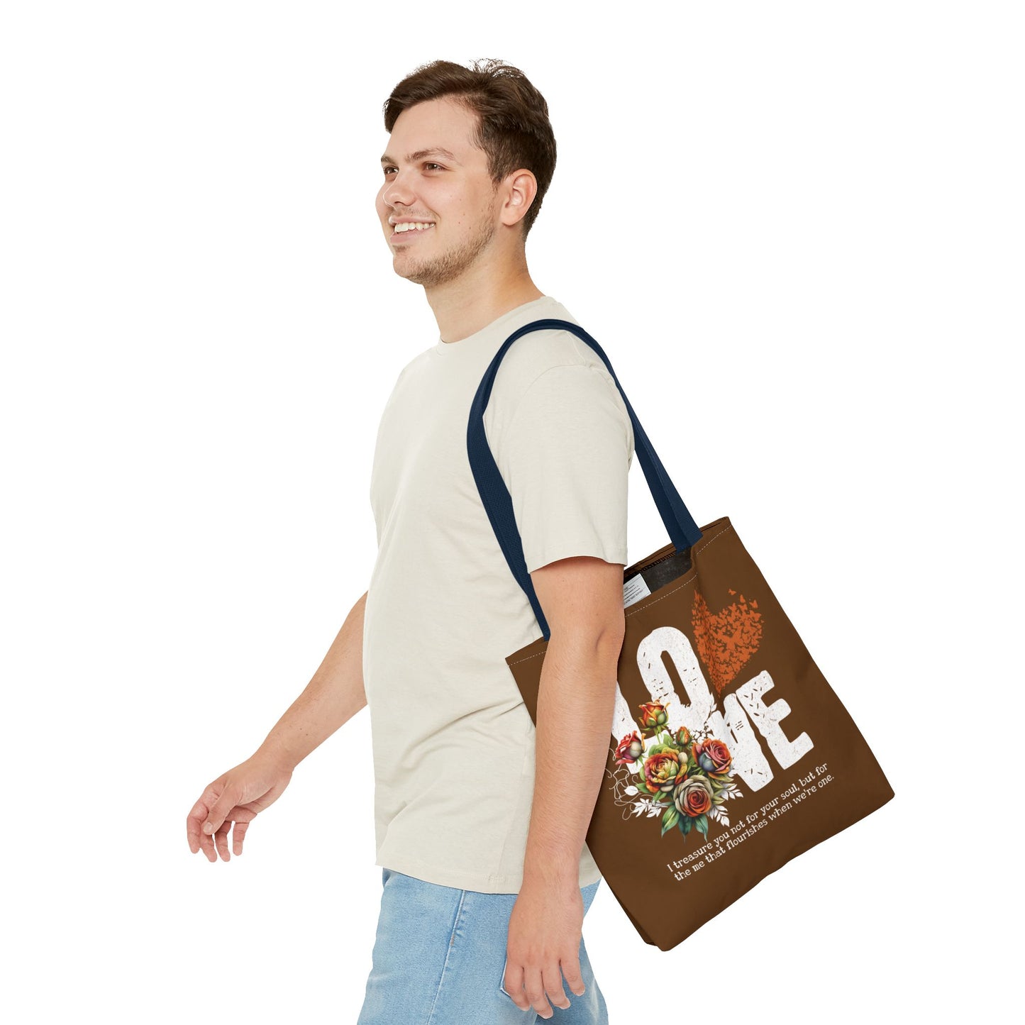 LOVE Always Brown Tote Bag.