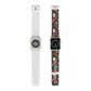 Whimsical Feline Garden Apple Watch Band - Colorful Patterned Strap for Pet Lovers