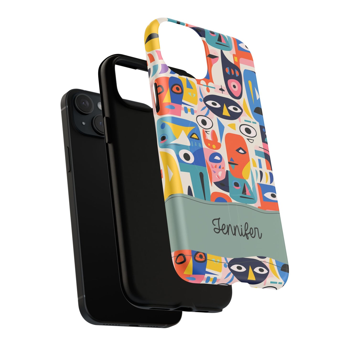 Personalized Vibrant Phone Case,  Magnetic iPhone Cover, Colorful Abstract Protection, Trendy Gift, Unique Tech Accessory, Art Phone Case