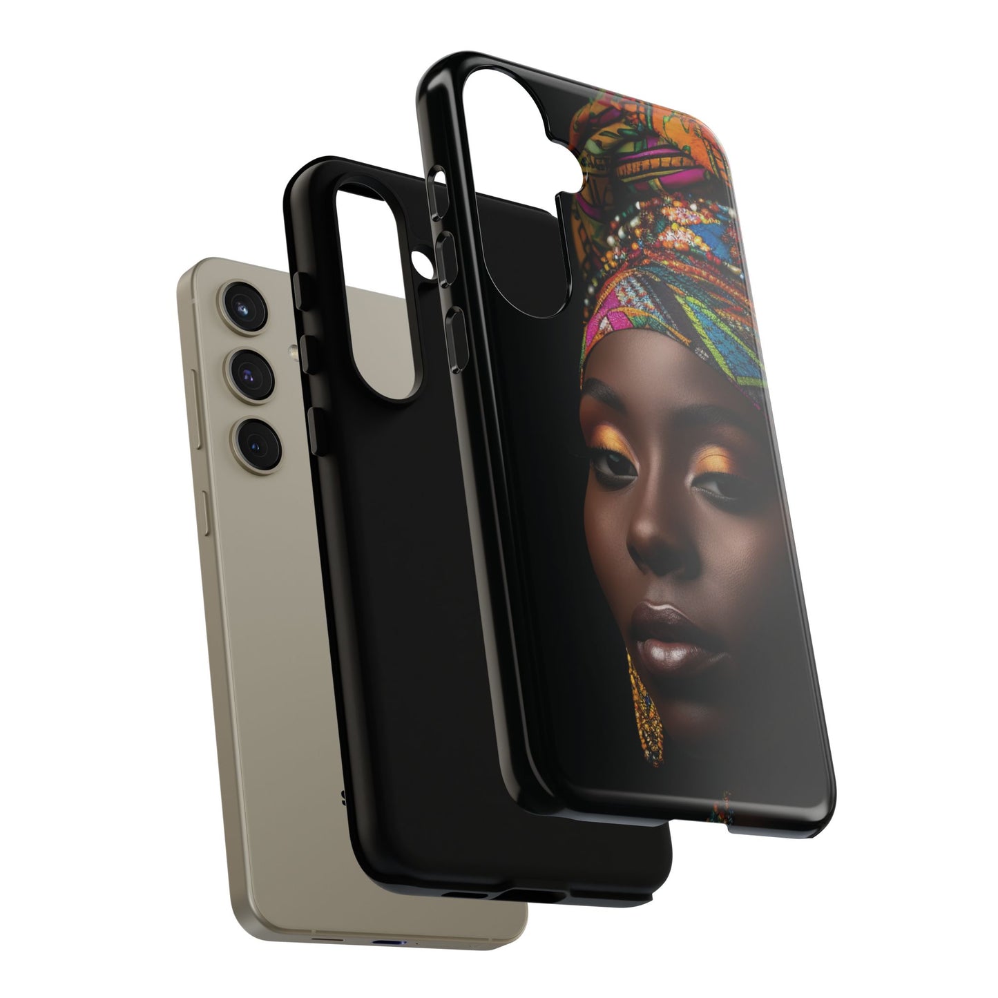 Regal Reflections: African Majesty Tough Google Pixel, iPhone and Samsung Cases.