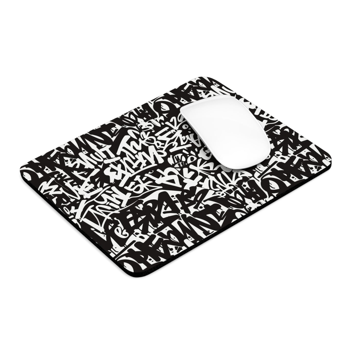 Urban Graffiti Mouse Pad - Stylish Desk Accessory for Creative Spaces