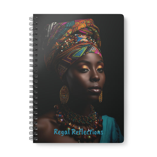 Regal Reflections: African Majesty A5 Notebook