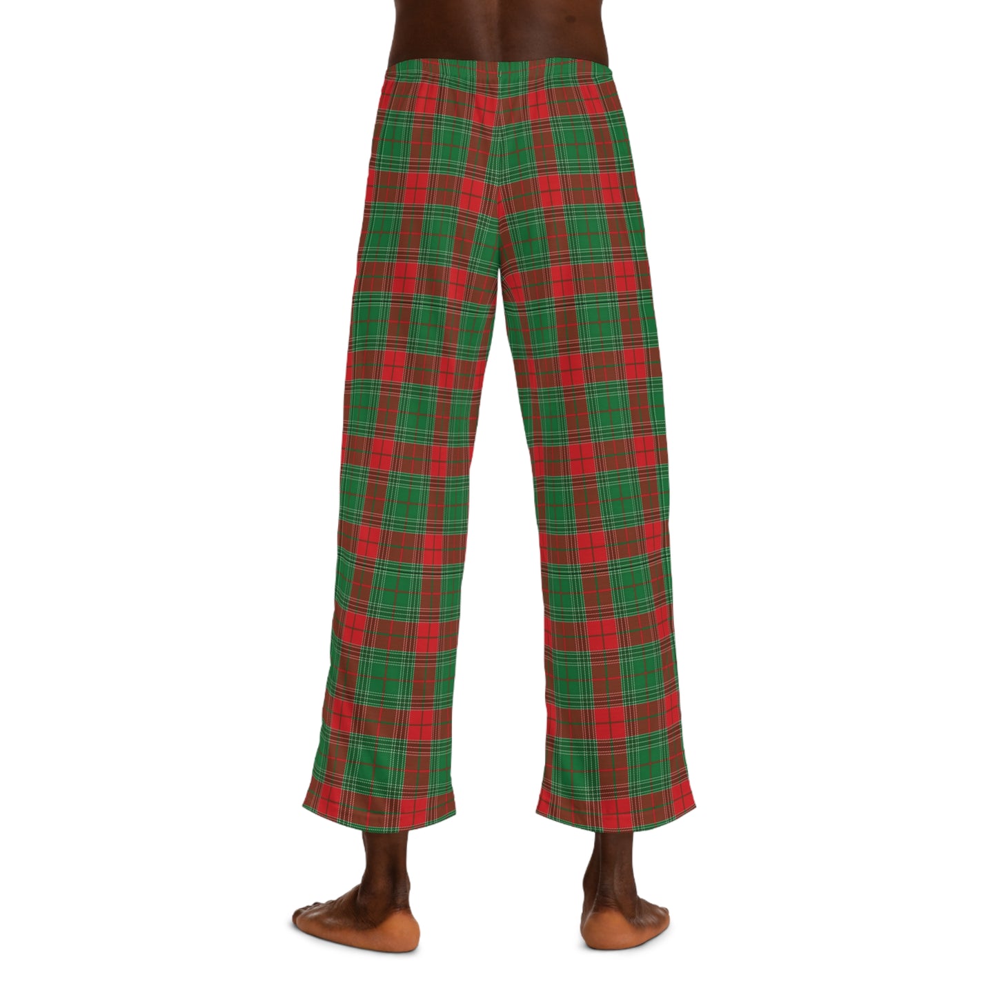 Green Men's Pajama Pants (AOP)