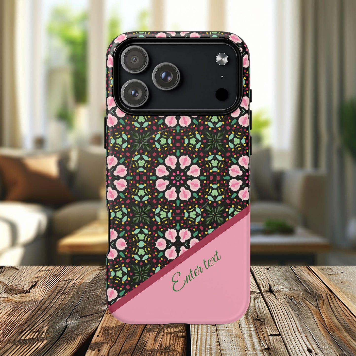 Personalized Twilight Petal Tapestry Floral Tough Magnetic MagSafe® iPhone Case, Durable iPhone Protector, Unique Gift for Her, Stylish Tech Accessories.