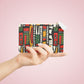 Tribal Harmony Colorful Geometric Mini Clutch Bag - Abstract Pattern Pouch for Everyday Use
