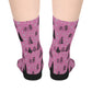 Winter Wonderland Pink  Mid-Length Socks