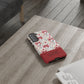 Personalized Rosette Coquette Phone Case - Custom Name/Message 'I Am Stronger Than The Storm' Floral Bow Protective Case