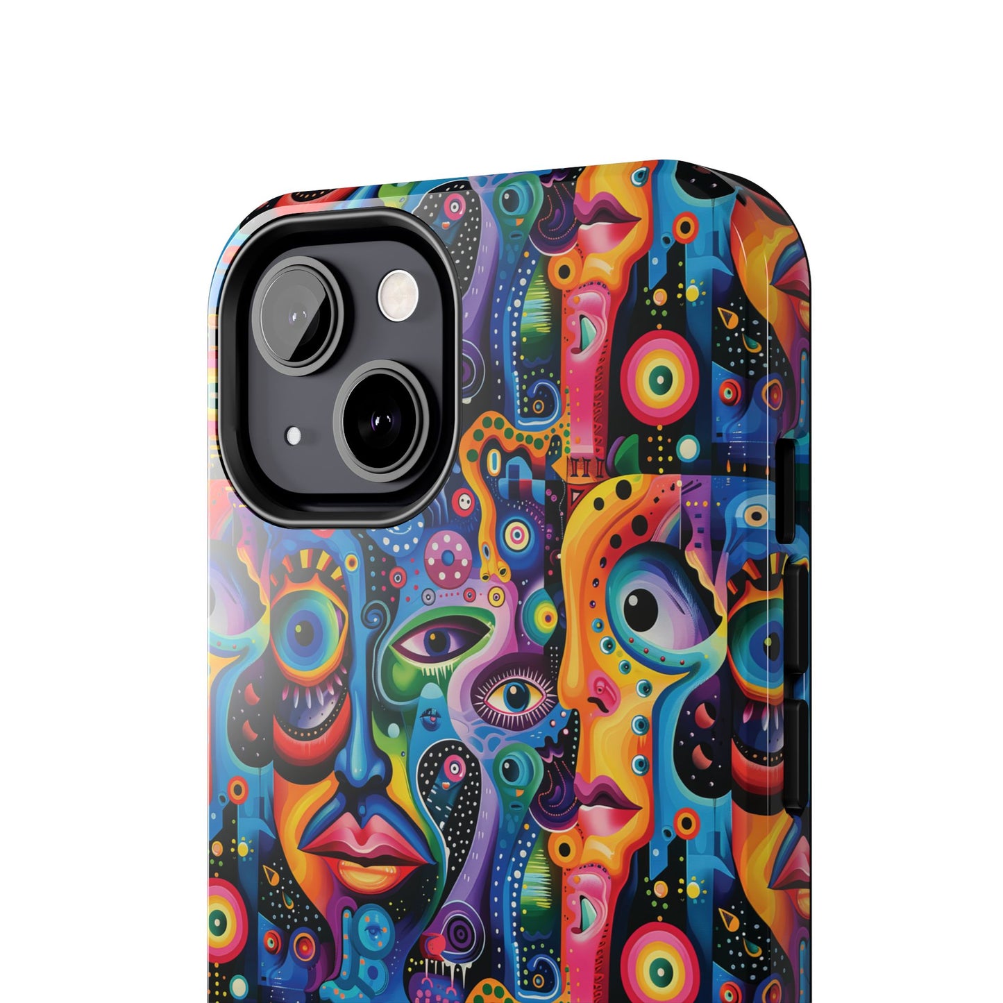 Psychedelic Visions Vibrant Art iPhone and Samsung Phone Case - Stylish Tough Case for Artists & Creatives.