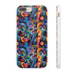 Psychedelic Visions Flexi iPhone and Samsung Case - Colorful Abstract Design.
