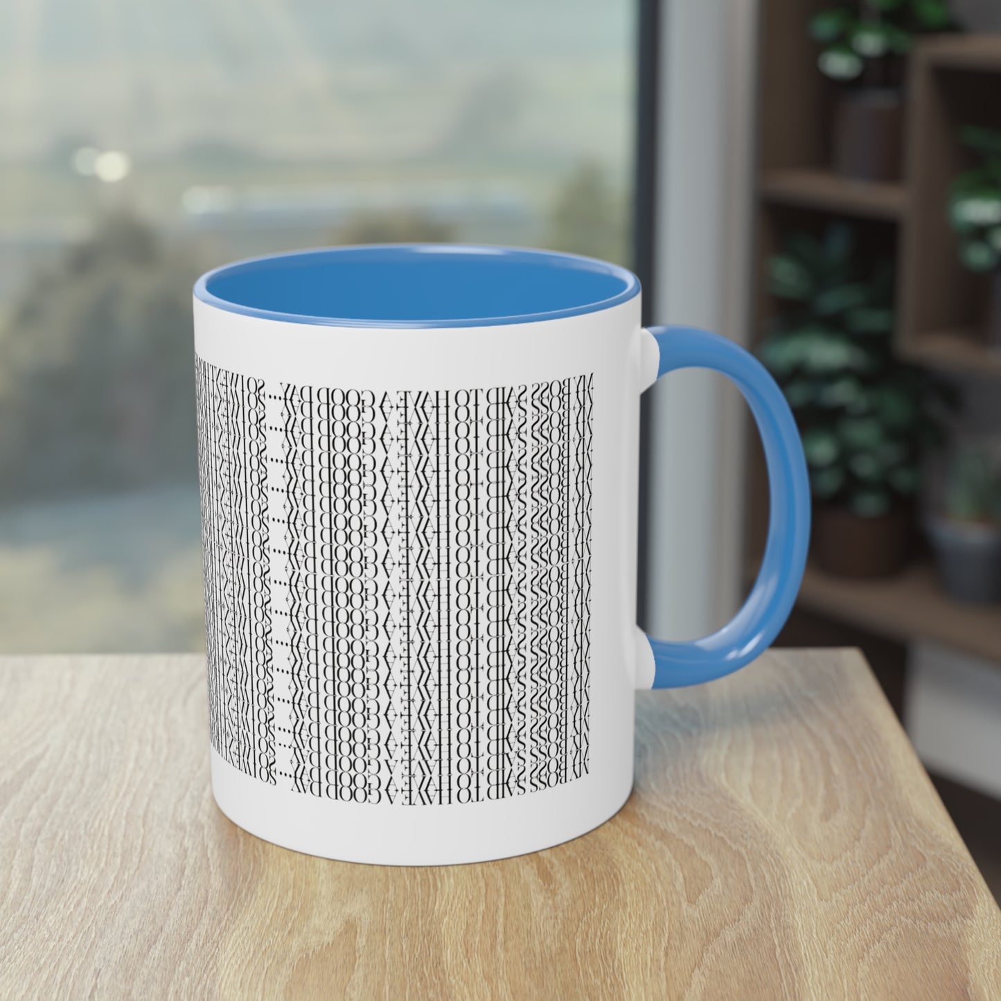 Two Tone Funny Hidden Message Mug - “My Boss said to have a good day… so I went home.”- Viral Optical Illusion Mug - Secret Sarcastic Work Message - Dishwasher Safe, Unique Gifts for Coffee Lovers, Home & Office Decor, Holiday Present.