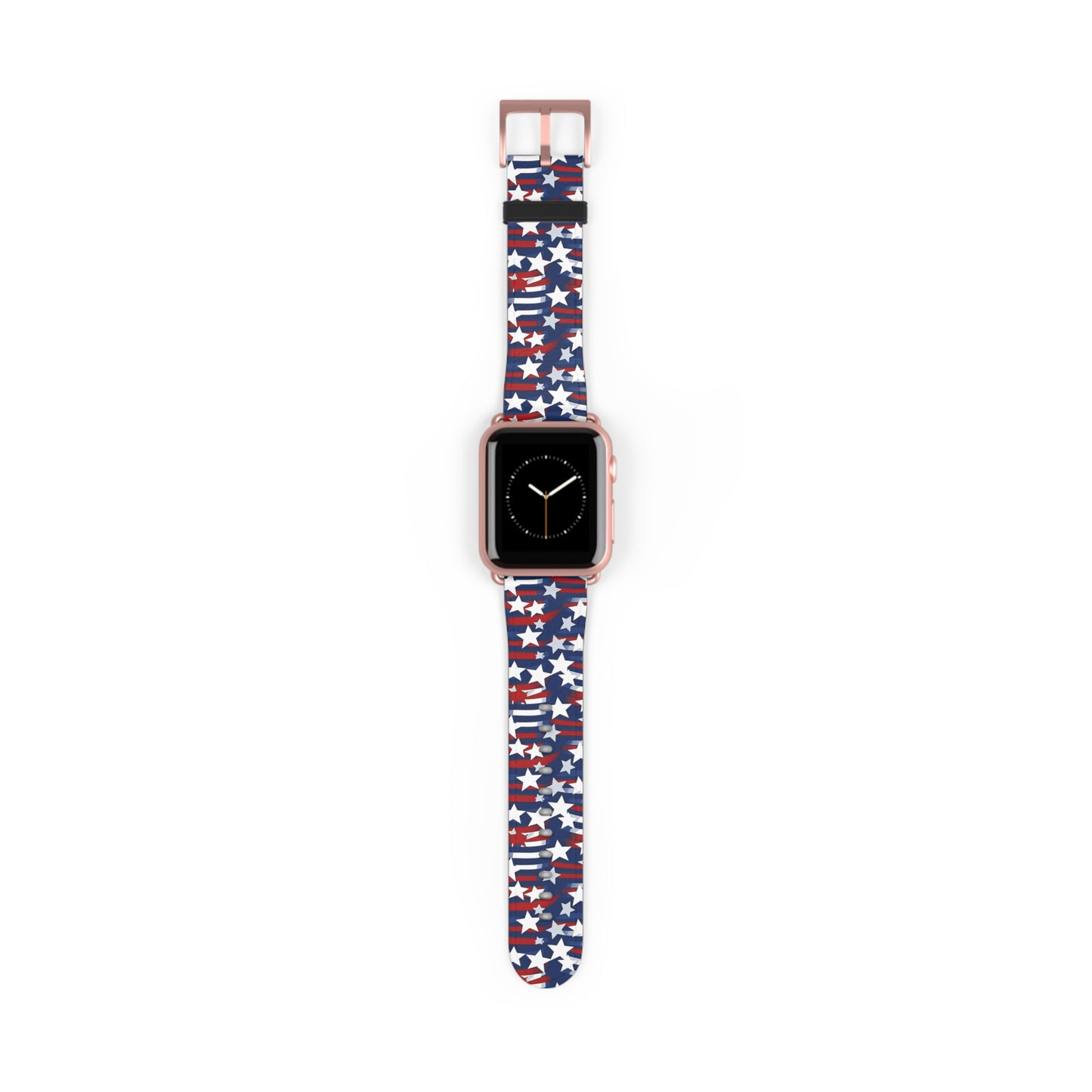 Patriotic Waves - Red, White & Blue Stars | USA Flag Design