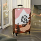 Fun Luggage Cover - "I Love to Travel" - Stylish Travel Accessory