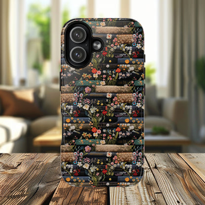 Floral Library Dreams Tough iPhone Magnetic Cases, Stylish Protective Cover, Customizable Gift for Nature Lovers, Festive Accessory for iPhone