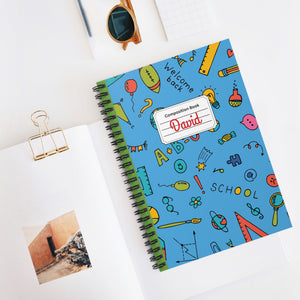 Personalized Classroom Couture Composition Book Inspired Playful Spiral Notebook - Perfect for School, Journaling, Kids, Teachers, Back to School Gifts