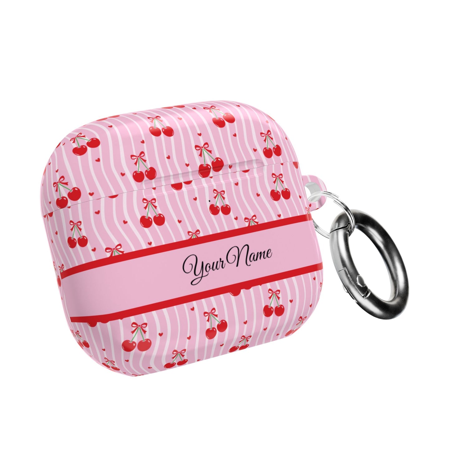 Personalized Cherry Blossom Dreams AirPod Case — Pink Custom Name Charging Cover ,Airpods Pro Gen 1 and 2, Gen 1 to 4.