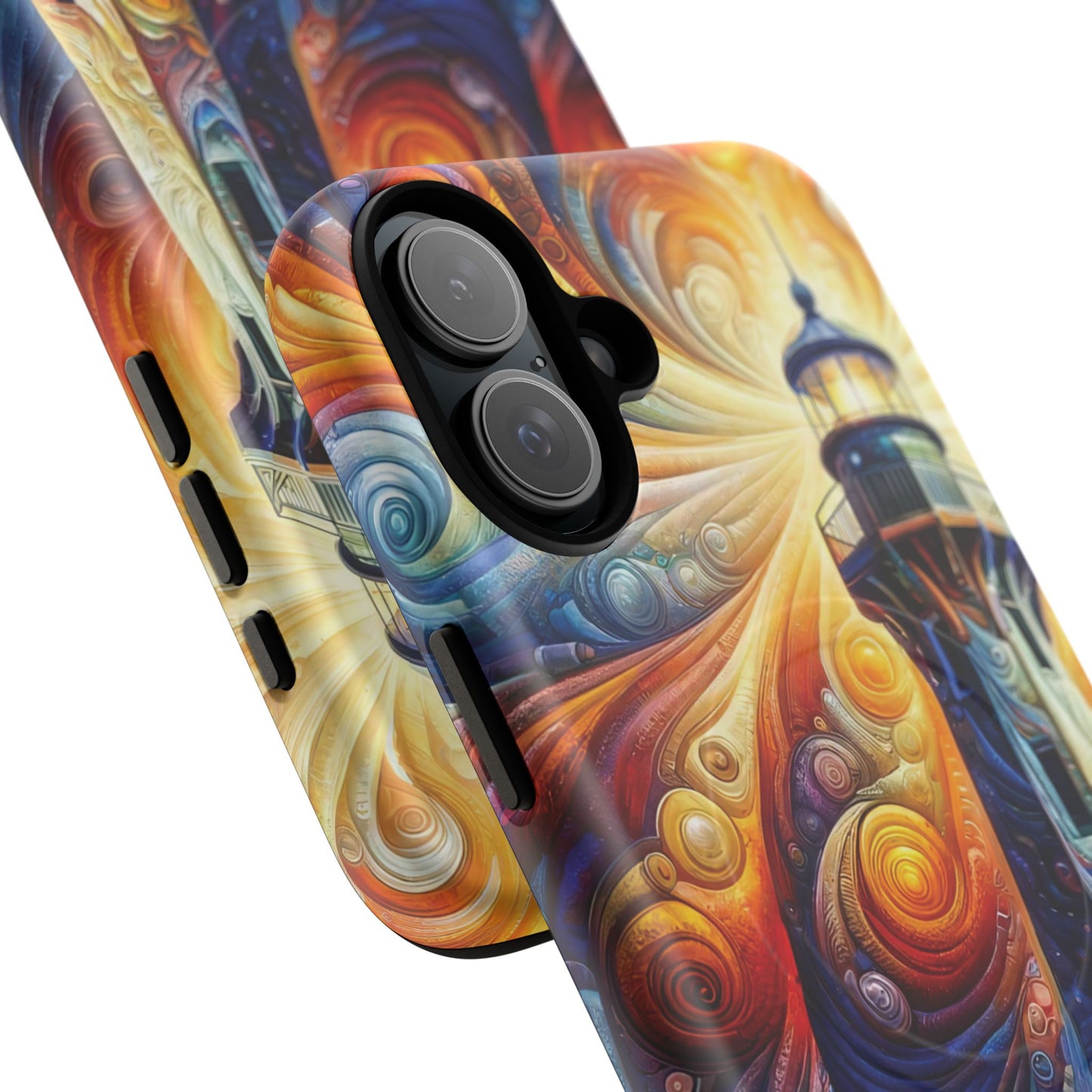 Vibrant Lighthouse Magnetic iPhone Case, Durable Protection for Everyday Adventure, Gift for Nature Lovers, Colorful iPhone Cover