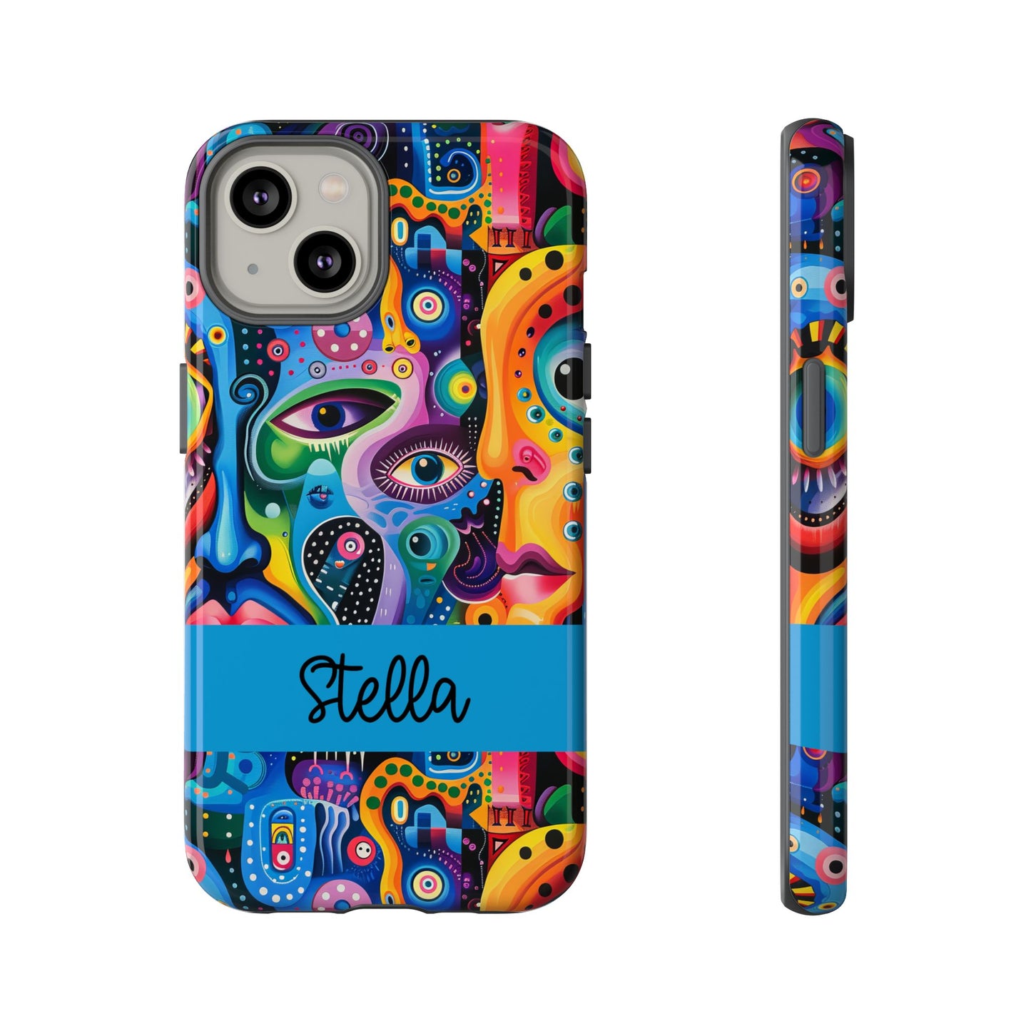 Psychedelic Visions Vibrant Samsung, iPhone and Google Pixel Phone Cases - Colorful Artistic Design