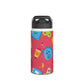 Personalized Kawaii Composition Book Inspired Stainless Steel Water Bottle for Kids, School Supplies, Eco-Friendly Drinkware, Back to School, Teacher Gifts