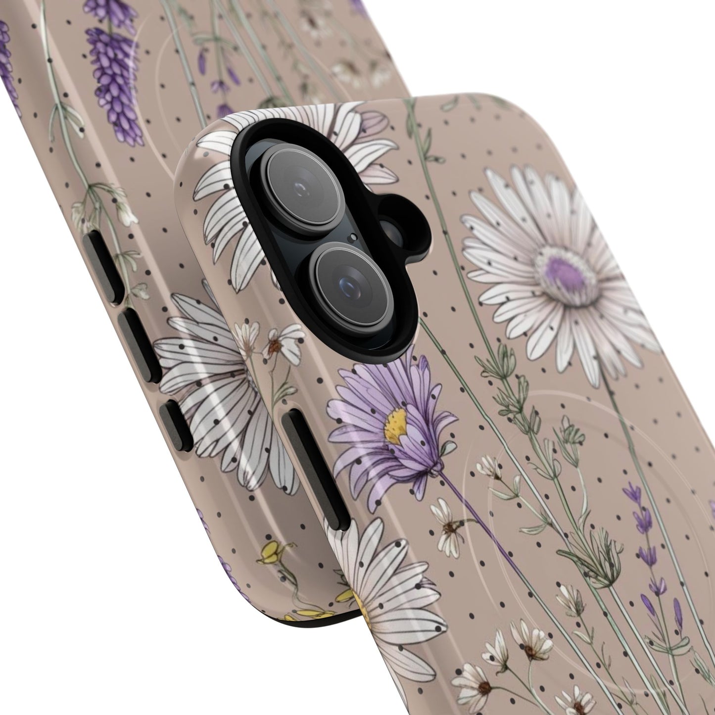 Daisy Delight iPhone Case - Tough Magnetic Cases for Every Occasion, Nature Lover Gift, Durable Mobile Protection, Flower Pattern, Stylish Accessory.