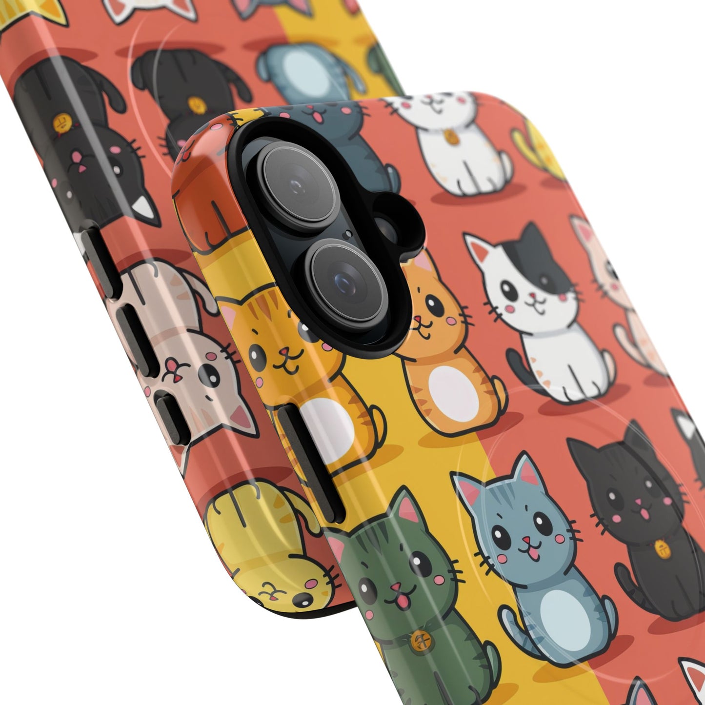 Cute Cat Magnetic Phone Cases for Pet Lovers, Durable Cases, Animal Design, Fun Gift, Unique Accessories