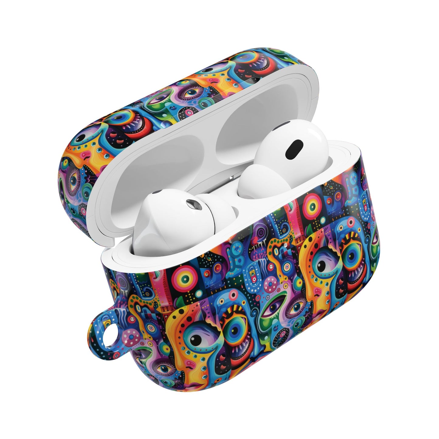 Psychedelic Visions Colorful Artistic AirPod Case - Unique Design for Music Lovers