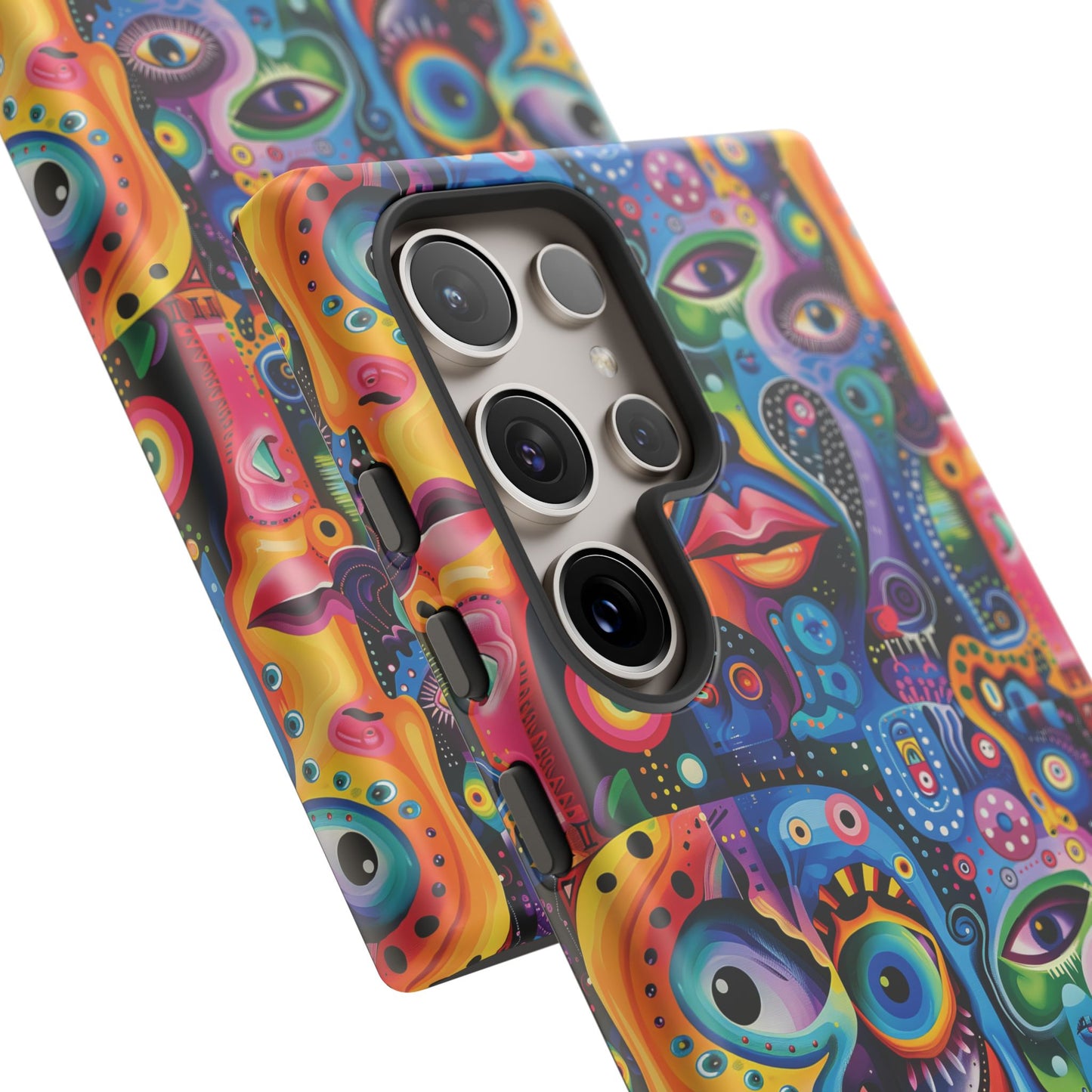 Psychedelic Visions Vibrant Samsung, iPhone and Google Pixel Phone Cases - Colorful Artistic Design