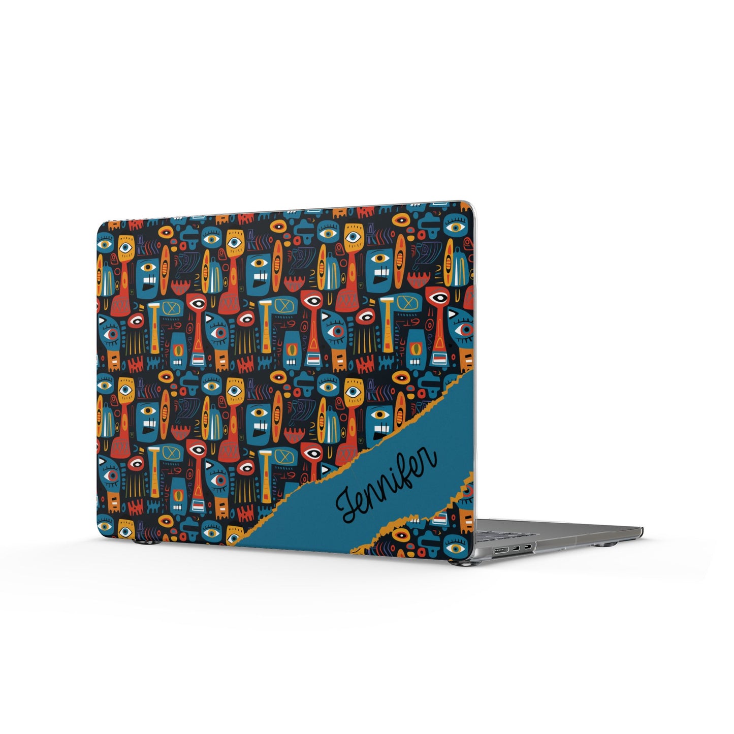 Personalized Colorful Abstract Totem Clear MacBook Case