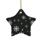 Snowflake Elegance Ceramic Ornaments (1pcs, 5pcs, 10pcs, 20pcs)