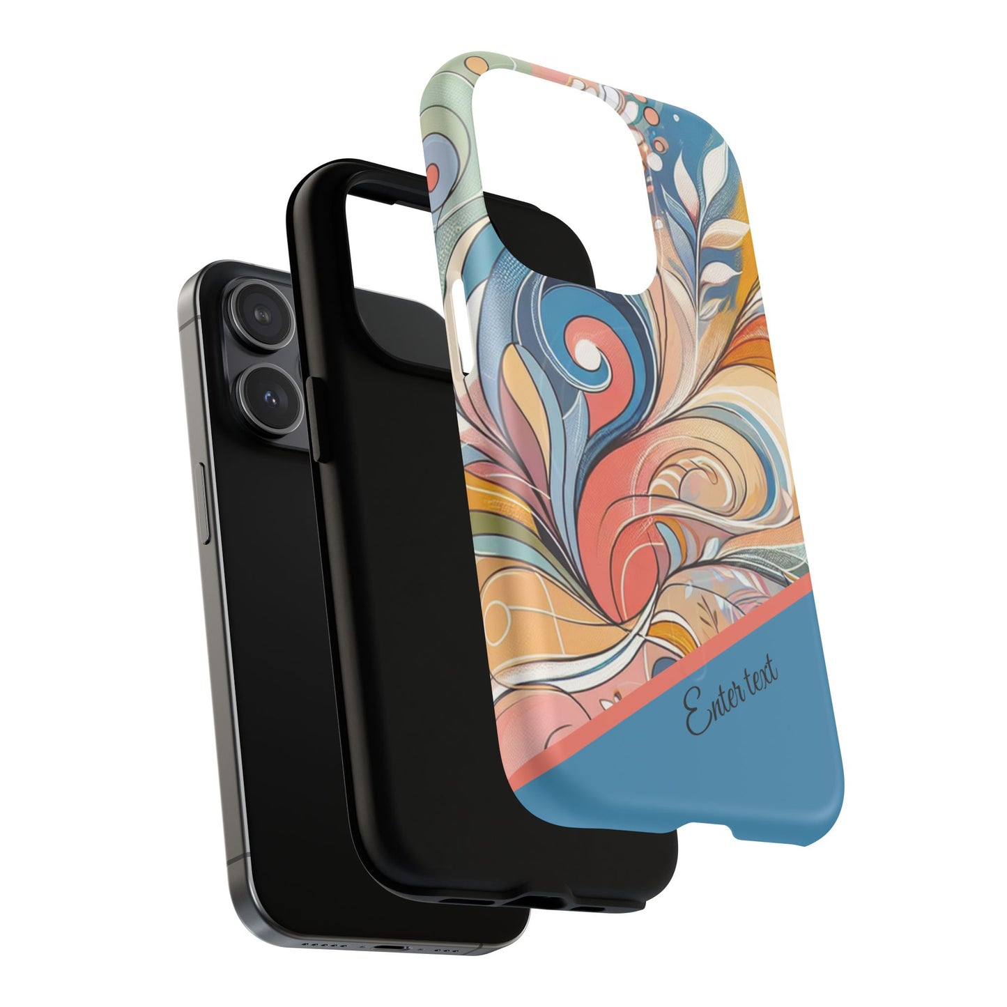 Personalized Sunset Garden Whirl Tough iPhone Magnetic Case for iPhone, Artistic Phone Cover, Durable Protection, Gifts for Her, Unique Style