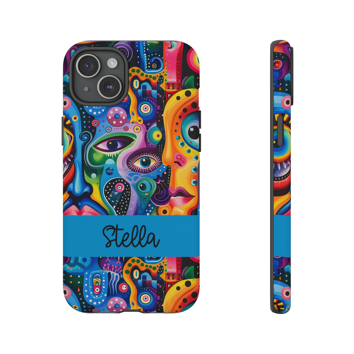 Psychedelic Visions Vibrant Samsung, iPhone and Google Pixel Phone Cases - Colorful Artistic Design