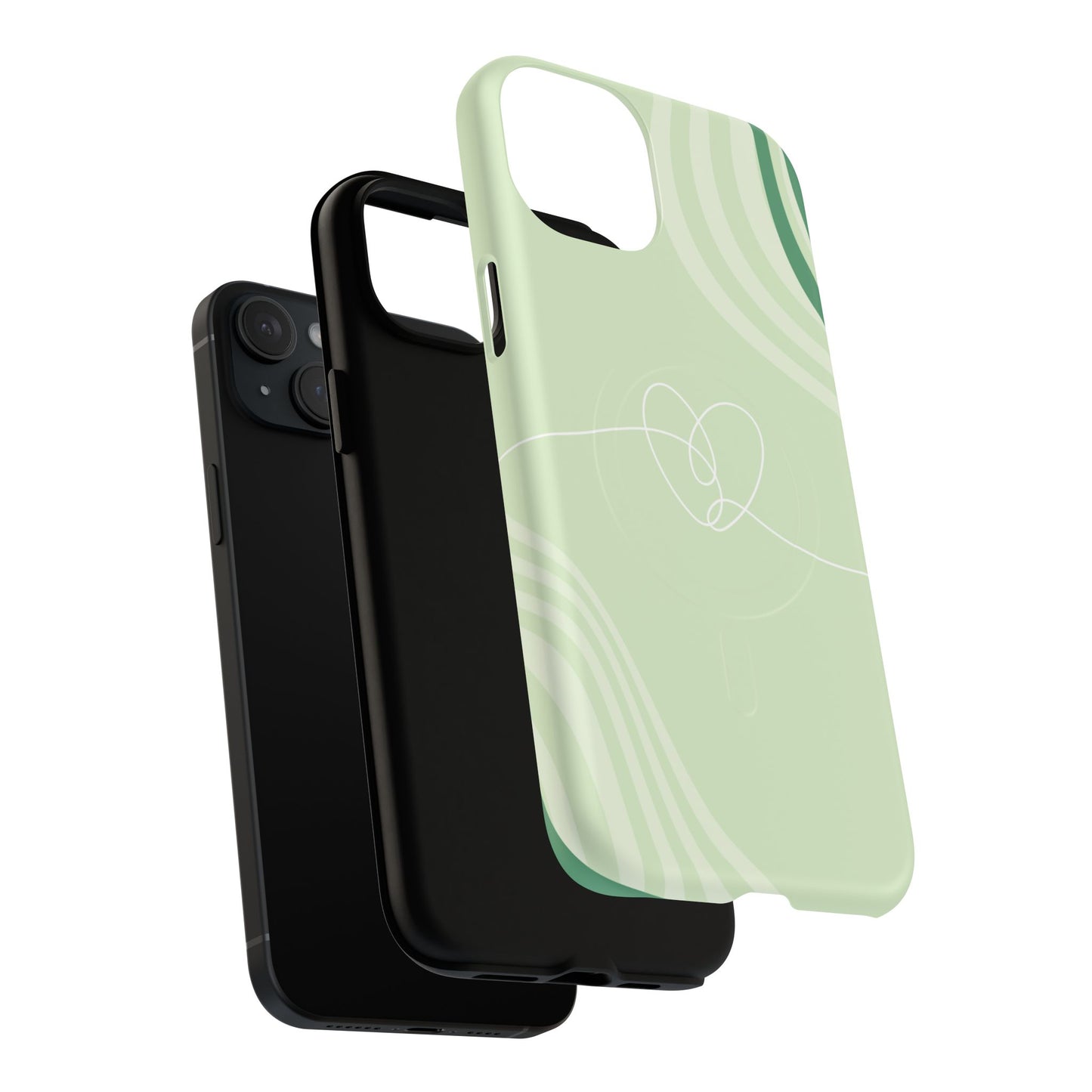 Loving Lines Tough iPhone Magnetic Cases, Eco-Friendly Gift, Birthday Present, iPhone 14, iPhone 15, iPhone 16, Pro, Pro Max, Plus MagSafe Protection Case.