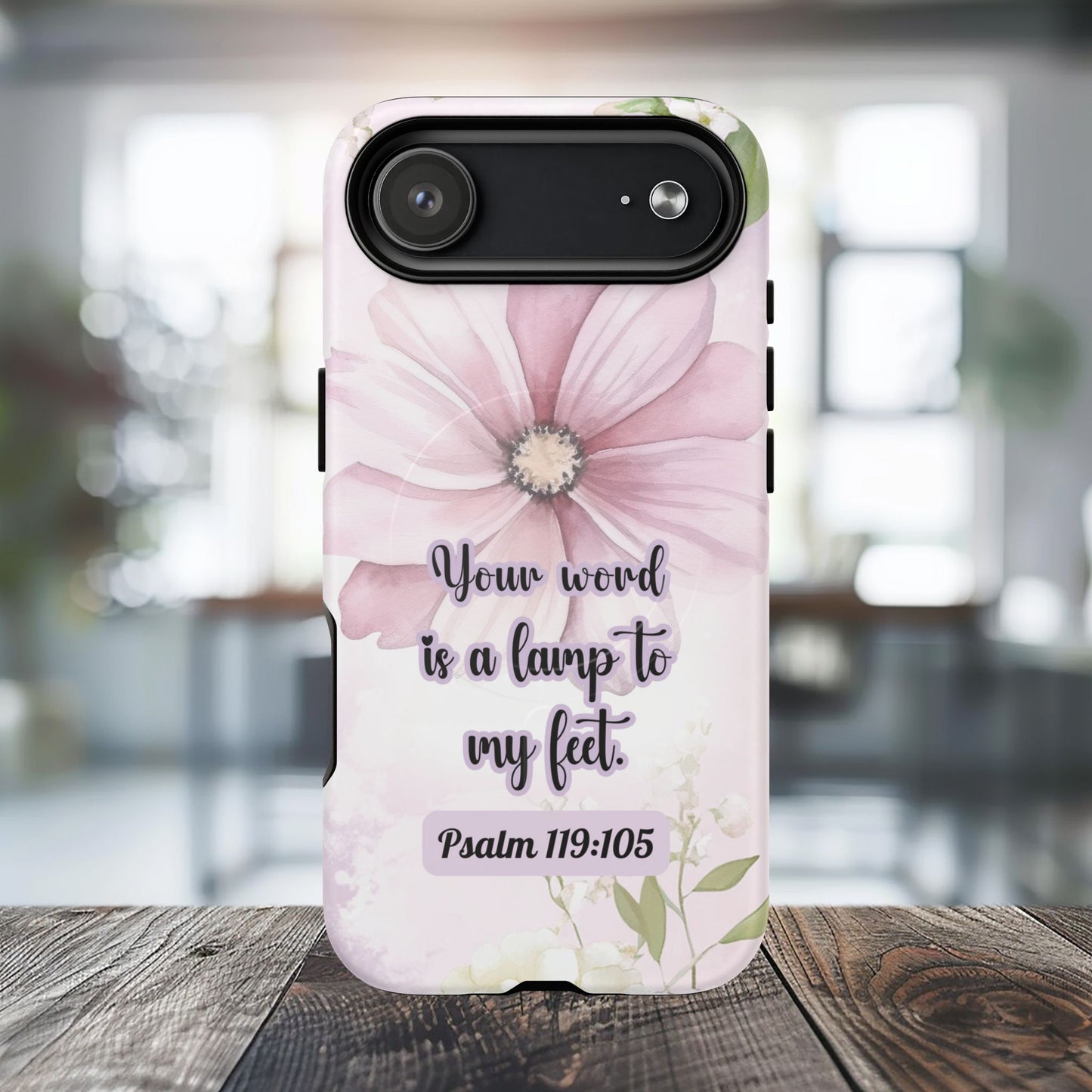 Your Word is a Lamp to My Feet Psalm 119:105 | Inspirational Gift, Tough iPhone Magnetic Case | Scripture, Bible Verse, MagSafe® iPhone® Tough Case, iPhone 14, iPhone 15, iPhone 16, Pro, Pro Max, Plus