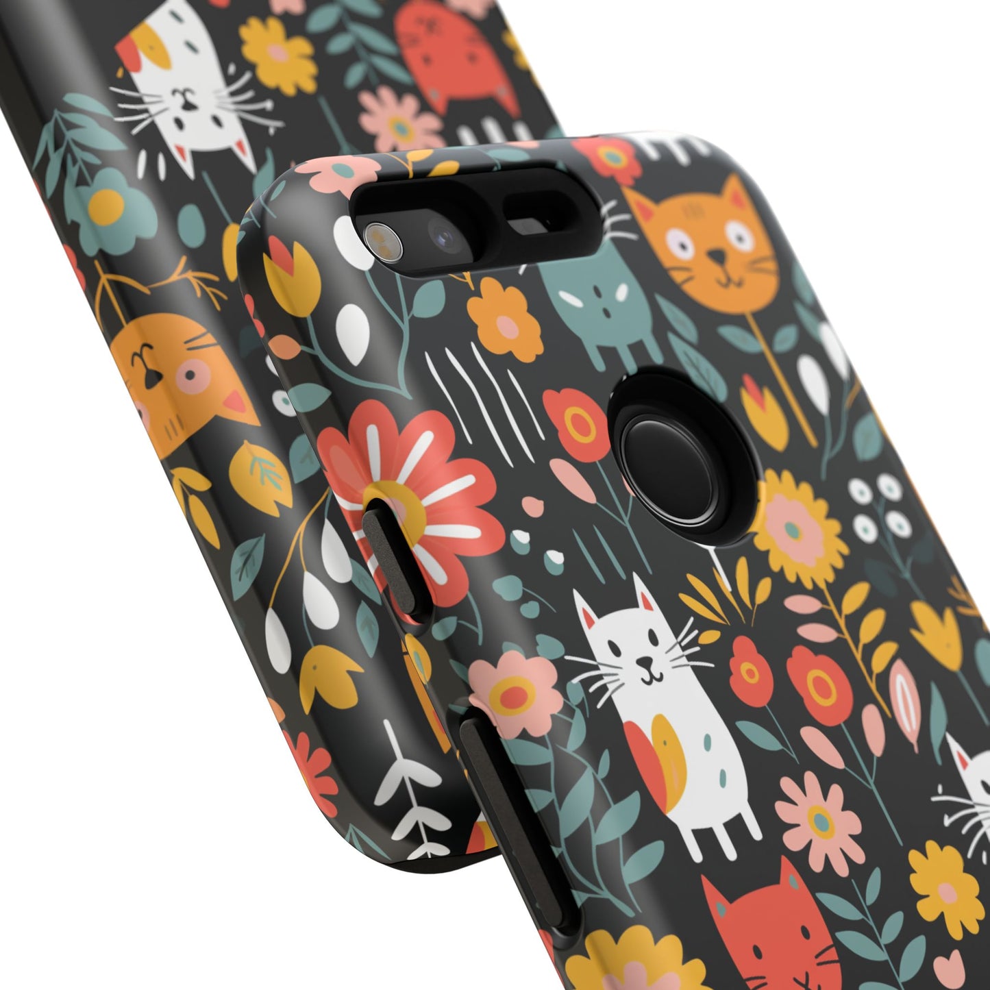 Personalized Whimsical Feline Garden Google and Samsung Tough Cases