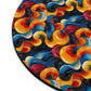 Cosmic Swirl Artistic Mouse Pad - Colorful Abstract Design for Home Office