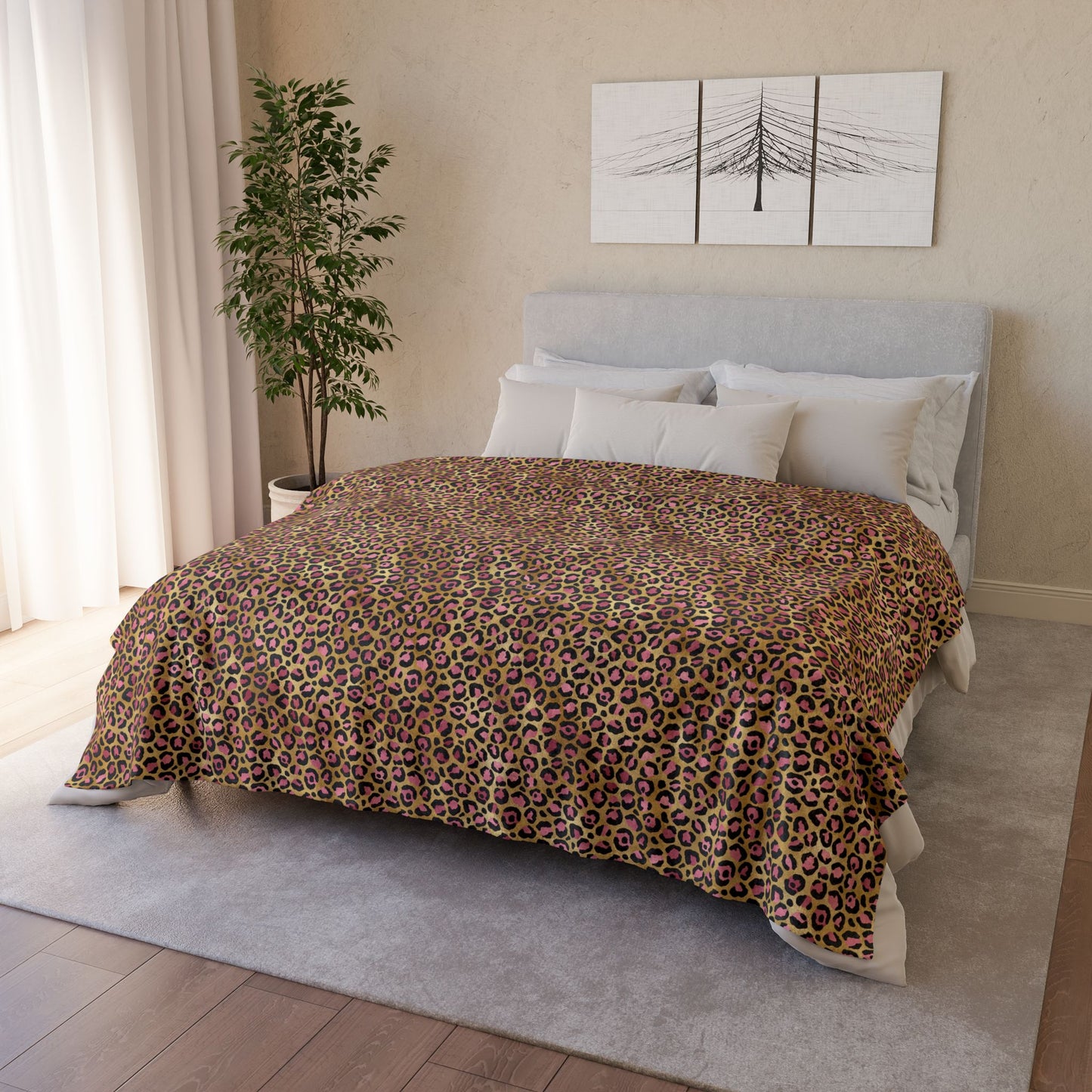 Leopard Luxe Soft Minky Blanket