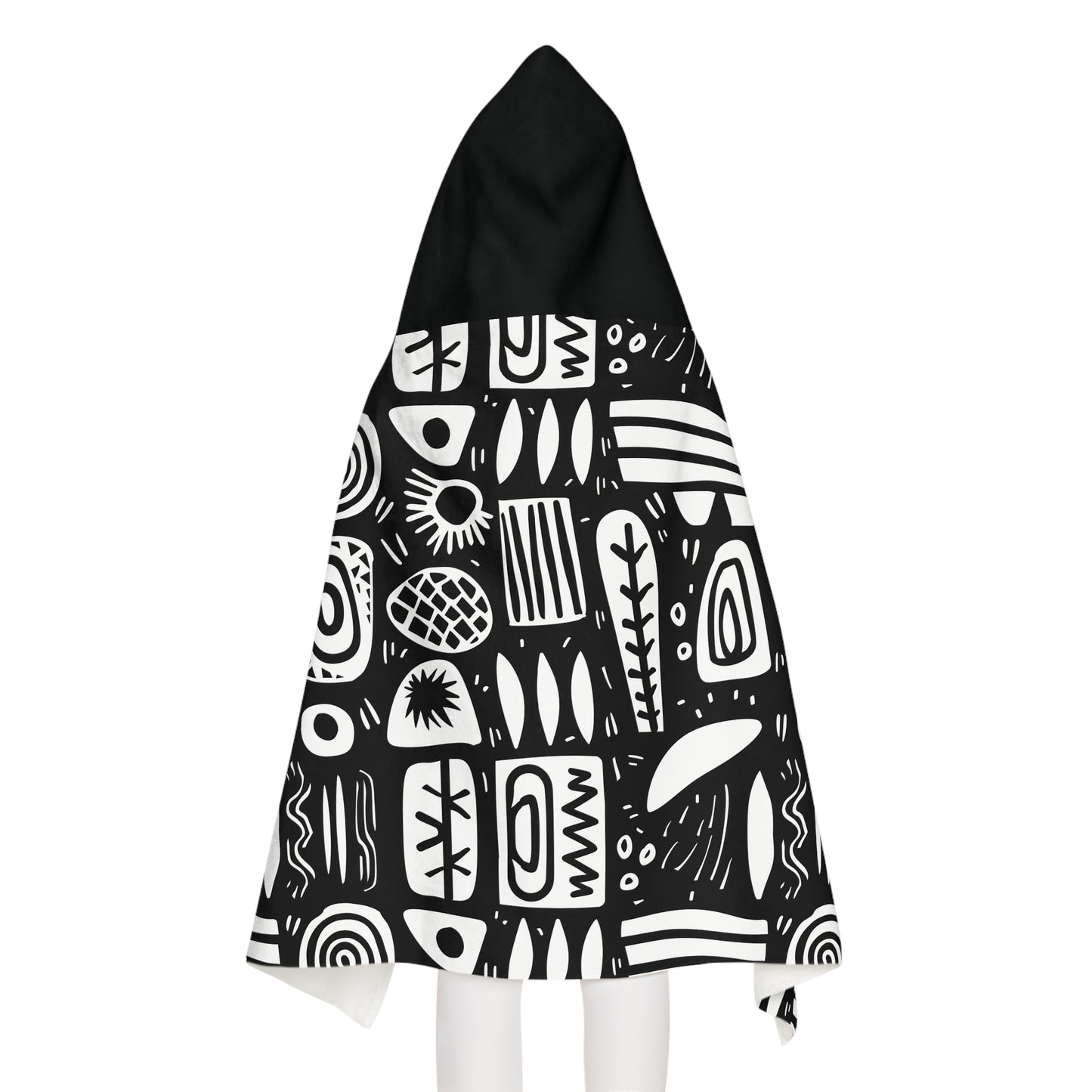 Abstract Rhythm Cozy Snuggle Youth Hooded Towel