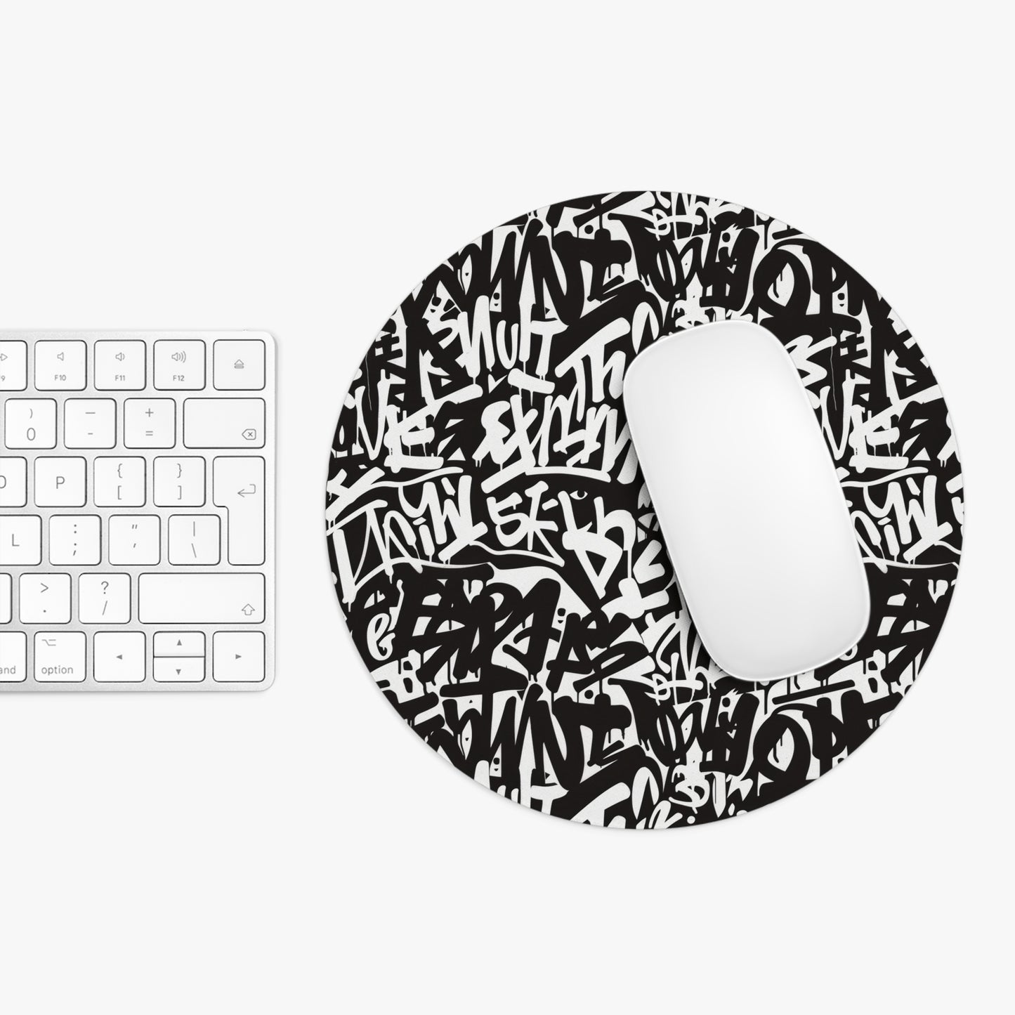 Urban Graffiti Mouse Pad - Stylish Desk Accessory for Creative Spaces