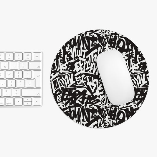 Urban Graffiti Mouse Pad - Stylish Desk Accessory for Creative Spaces