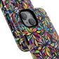 Prism Petal Burst Tough Magnetic iPhone Case, Colorful iPhone Case, Unique Gift for Flower Lovers, Stylish stained Glass Accessory