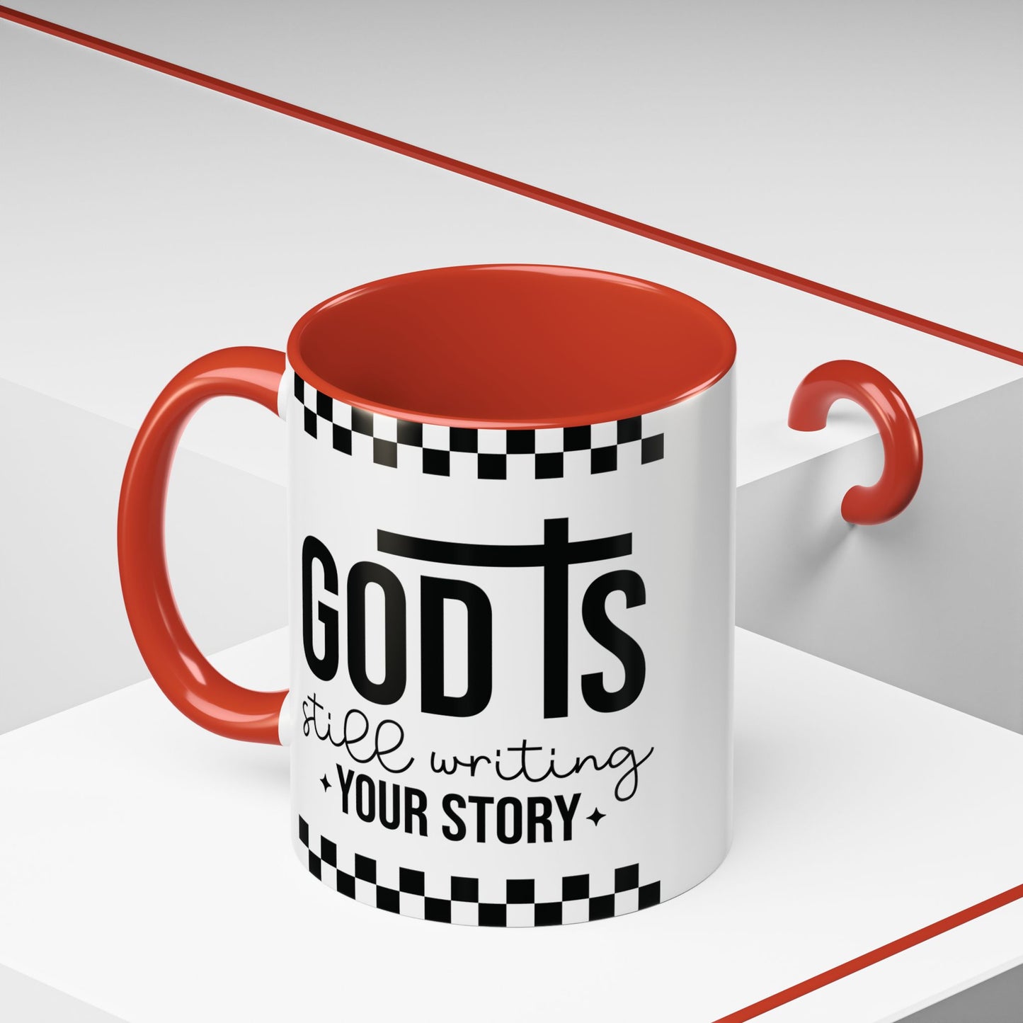 God is Still Writing My Story Accent Coffee Mug