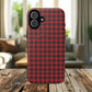 Tough Magnetic Phone Case - Red Plaid, Durable, Stylish Protection for iPhones, Gift for Outdoor Lovers, Unique Phone Cover