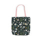 Daisy Delight Floral Canvas Tote Bag with 5-Color Straps | Eco-Friendly Shopping Bag