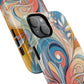 Personalized Sunset Garden Whirl Tough iPhone Magnetic Case for iPhone, Artistic Phone Cover, Durable Protection, Gifts for Her, Unique Style