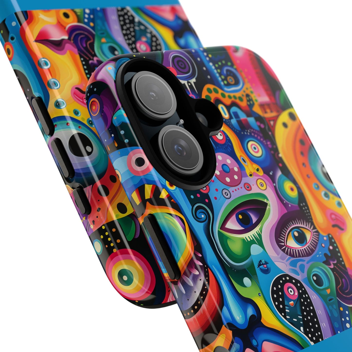 Psychedelic Visions Vibrant Samsung, iPhone and Google Pixel Phone Cases - Colorful Artistic Design